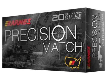 Barnes Precision Match Rifle Ammunition .300 Win Mag 220 gr OTM BT  20/box