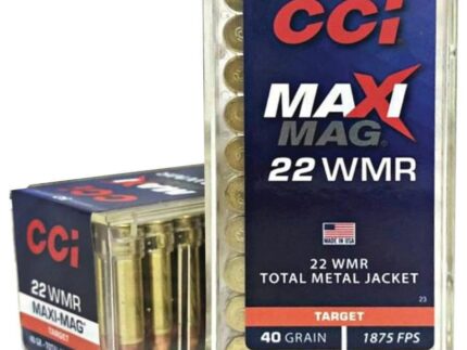 CCI  Maxi-Mag Rimfire Ammunition .22 WMR 40 gr. TMJ 1875 fps 50/ct