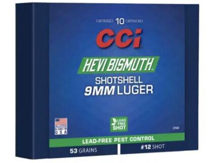 CCI Hevi Bismuth Centerfire Shotshell 9mm Luger 43gr #11 950 fps 10/ct