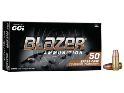 CCI Blazer Brass Handgun Ammunition 9mm Luger 147 gr. FMJ 950 fps 50/ct