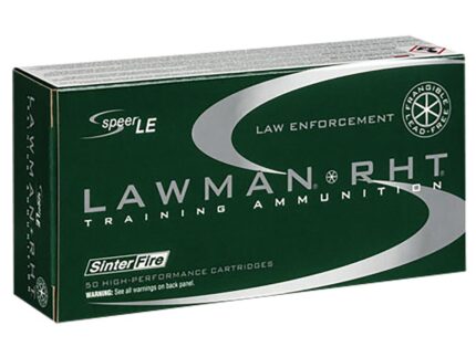 Speer Lawman Handgun Ammunition .45 Auto 155gr RHT Frangible 1130 fps 50/ct