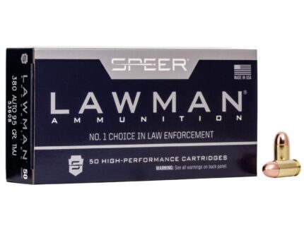 Speer Lawman Handgun Ammunition .380 Auto 95 gr. TMJ 950 fps 50/ct