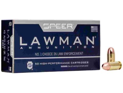 Speer Lawman Handgun Ammunition .45 ACP 230 gr TMJ 830 fps 50/ct