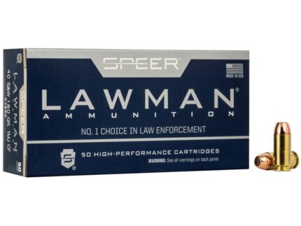 Speer Lawman Cleanfire Handgun Ammunition .40 S&W 180gr TMJ 1000 fps 50/ct