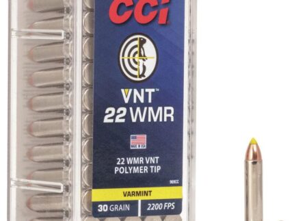 CCI Varmint Rimfire Ammunition .22 WMR 30 gr VNT 2200 fps 50/ct