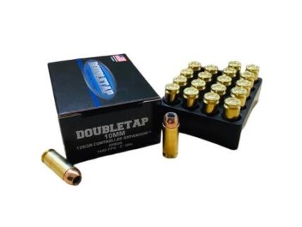 Double Tap Controlled Expansion Handgun Ammunition 10mm Auto 135gr JHP 1600 fps 20/ct