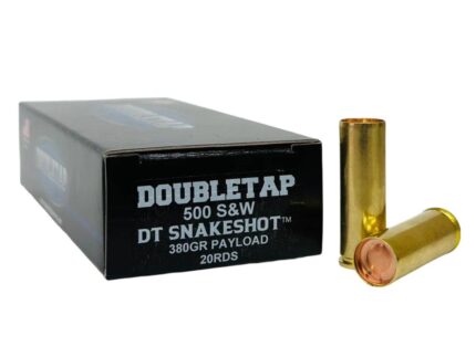 Double Tap DT Snake Shot Handgun Ammunition .500 S&W 380gr #9 Shot 1000 fps 20/ct