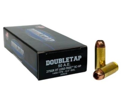 Double Tap DT Lead Free Handgun Ammunition .50 AE 275gr SC-HP 1450 fps 20/ct