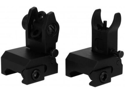 TacFire AR Front & Rear Flip Up Iron Sights