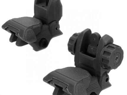 TacFire AR-15 45 Same Plane/Low Profile Pop Up Sights - Black Polymer