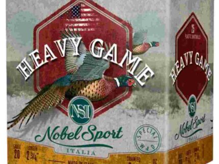 Nobel Sport Heavy Game Shotshells 20 ga 2-3/4" 1 oz 1250 fps #8 25/ct