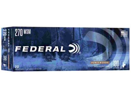 Federal Power-Shok Rifle Ammunition .270 WSM 130 gr SP 3250 fps - 20/ct