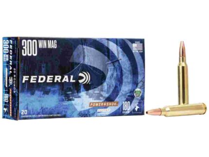 Federal Copper Power-Shok Rifle Ammunition .300 Win Mag 180gr CHP 20/ct