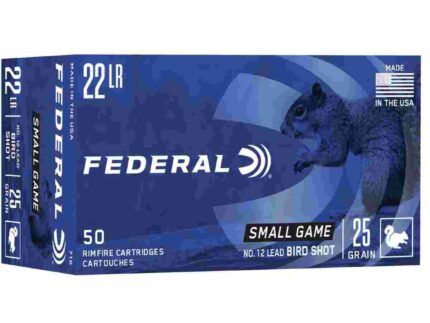 Federal Game-Shok Rimfire Ammunition .22 LR 25 gr #12 Bird Shot 50/ct