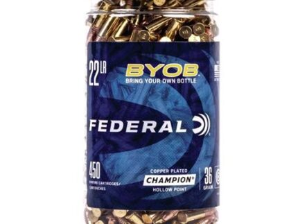 Federal Champion BYOB Rimfire Ammunition 22 LR 36 gr. CPHP 1260 fps 450/ct