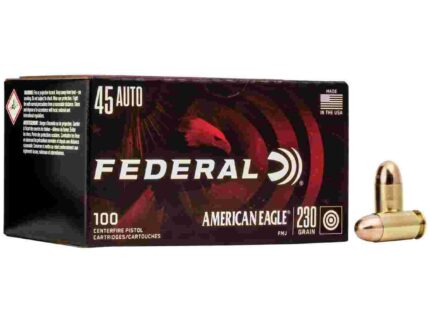 American Eagle Handgun Ammunition .45 ACP 230 gr FMJ 890 fps 100/ct