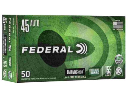 Federal Ballisticlean Frangible Handgun Ammunition .45 ACP 155gr  RHT 1130 fps 50/ct