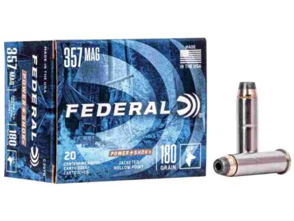 Federal Power-Shok Handgun Ammunition .357 Mag 180 gr JHP 1080 fps 20/box