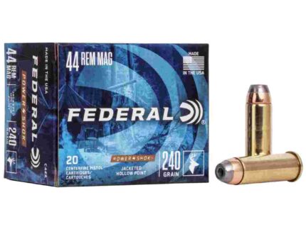 Federal Power-Shok Handgun Ammunition .44 Mag 240 gr JHP 1230 fps 20/box