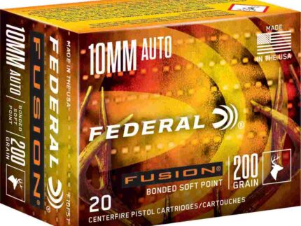 Federal Fusion Handgun Ammunition 10mm Auto 200 gr SP 20/ct