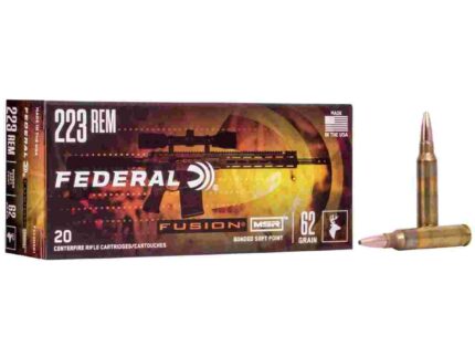 Federal Fusion Rifle Ammunition .223 Rem 62 gr MSR 2750 fps 20/ct