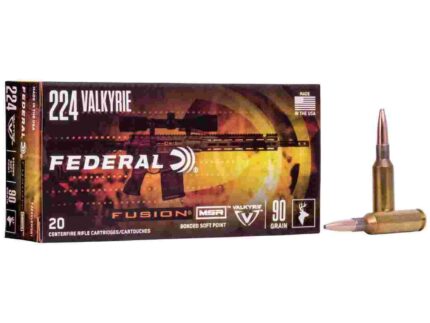 Federal Fusion Rifle Ammunition .224 Valkyrie 90 gr SP 2700 20/ct