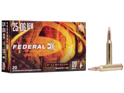 Federal Fusion Rifle Ammunition .25-06 Rem 120 gr BTSP 2980 fps - 20/ct