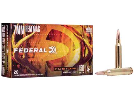 Federal Fusion Rifle Ammunition 7mm Rem Mag 150 gr BTSP 3050 fps - 20/ct
