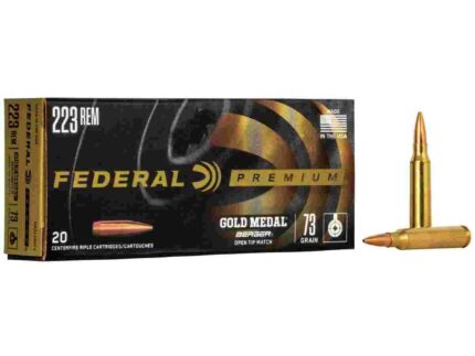 Federal Gold Medal Berger Hybrid Rifle Ammunition .223 Rem 73 gr BTHP 2800 fps 20/ct