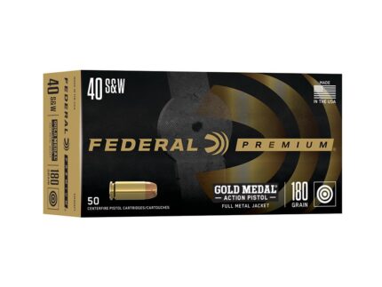 Federal Gold Medal Action Pistol .40 S&W 180gr FMJ 950 fps 50/ct