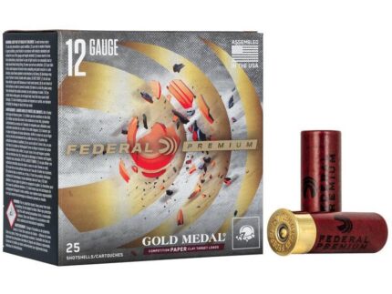Federal Premium Gold Medal Paper Shotshells 12ga 2-3/4" 1oz 1330 fps #7.5 25/ct