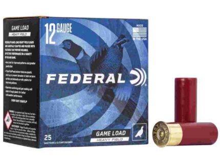 FEDERAL GAME-SHOK HEAVY FIELD 12GA 2-3/4" 3-1/4DE 1-1/4OZ 4 AMMO 25RD