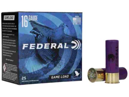 FEDERAL GAME-SHOK GAME LOAD SS 16GA 2-3/4" 2-1/2DE 1OZ 8 AMMO 25RD