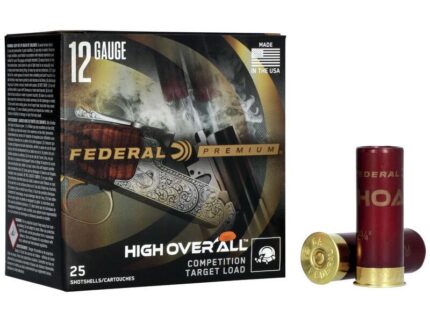 Federal High Over All Shotshells 12ga 2-3/4" 7/8oz (24 gram) 1335 fps #9 25/ct