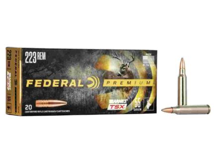 Federal Barnes TSX Rifle Ammunition .223 Rem 55gr 3200 fps 20/ct