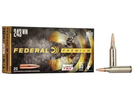 Federal Barnes TSX Rifle Ammunition .243 Win 85gr TSX 3200 fps 20/ct