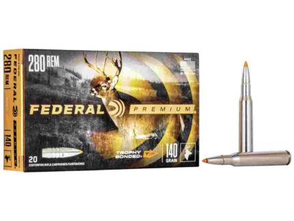Federal Trophy Bonded Tip Rifle Ammunition .280 Rem 140gr PT 2950 fps 20/ct