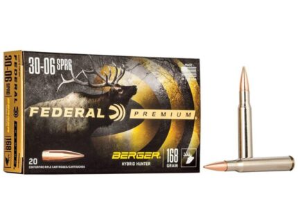 Federal Classic Hunter Berger Hybrid Rifle Ammunition .30-06 Sprg 168 gr BTHP 2800 fps 20/ct