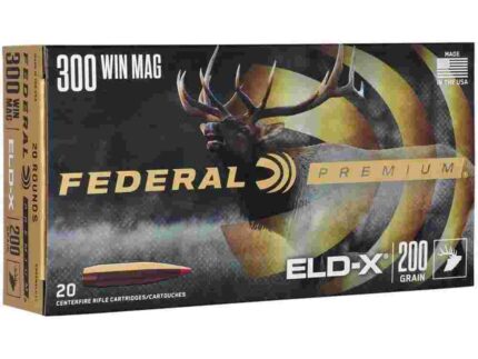 Federal Premium ELD-X Rifle Ammunition .300 Win Mag 200gr PT 20/ct
