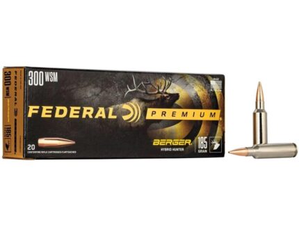 Federal Classic Hunter Berger Hybrid Rifle Ammunition .300 WSM 185 gr BTHP 2950 fps 20/ct