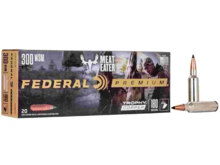Federal Premium Trophy Copper Rifle Ammunition .300 WSM 180 gr TC 2960 fps 20/ct