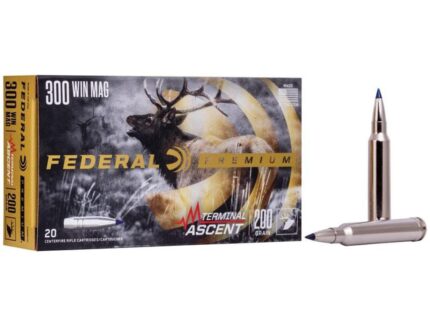 Federal Terminal Ascent Rifle Ammunition .300 Win Mag 200 gr 2810 fps 20/ct