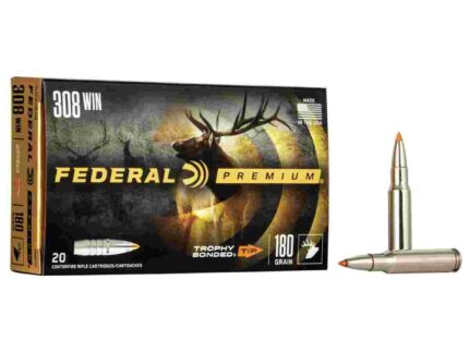 Federal Premium Vital-Shok Rifle Ammunition .308 Win 180 gr TBT 2620 fps - 20/ct