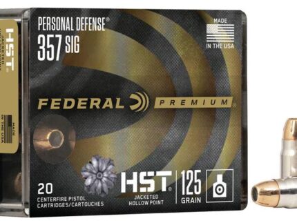 Federal Personal Defense HST Handgun Ammunition .357 Sig 125 gr JHP 1360 fps 20/ct