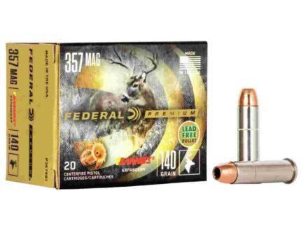 Federal Premium Vital-Shok Handgun Ammunition .357 Mag 140 gr BXP 1400 fps 20/box