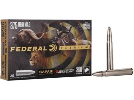 Federal Premium Cape-Shok Rifle Ammunition .375 H&H 300 gr TBBC 2400 fps - 20/ct
