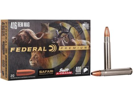 Federal Premium Cape-Shok Rifle Ammunition .416 Rem Mag 400 gr SAF 2350 fps - 20/ct