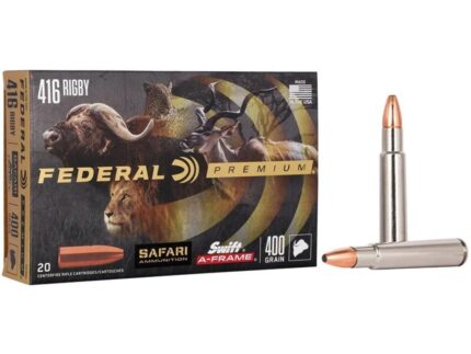Federal Premium Cape-Shok Rifle Ammunition .416 Rigby 400 gr SAF 2400 fps - 20/ct