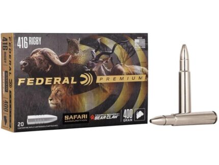 Federal Premium Cape-Shok Rifle Ammunition .416 Rigby 400 gr TBBC 2300 fps - 20/ct