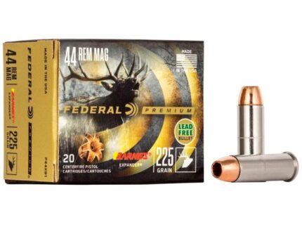 Federal Premium Vital-Shok Handgun Ammunition .44 Mag 225 gr BXP 1280 fps 20/box